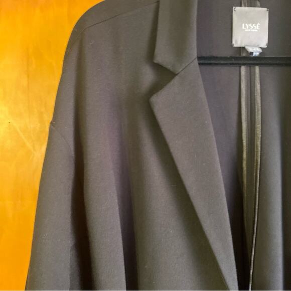 Lysse | Pristine Condition! Black Relaxed Open Drop Shoulders Blazer - Large - Picture 4 of 15